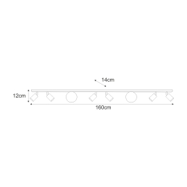 Lampa sufitowa K-5834  ASPA