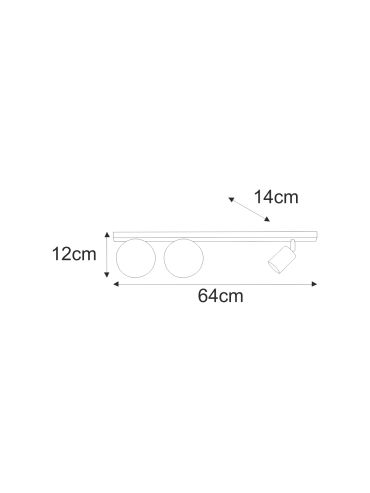Lampa sufitowa K-5490  SWING