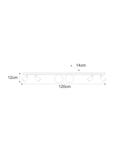 Lampa sufitowa K-5492  SWING