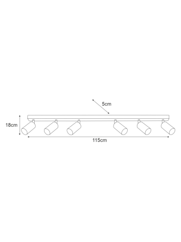 Lampa sufitowa K-5824  MATI