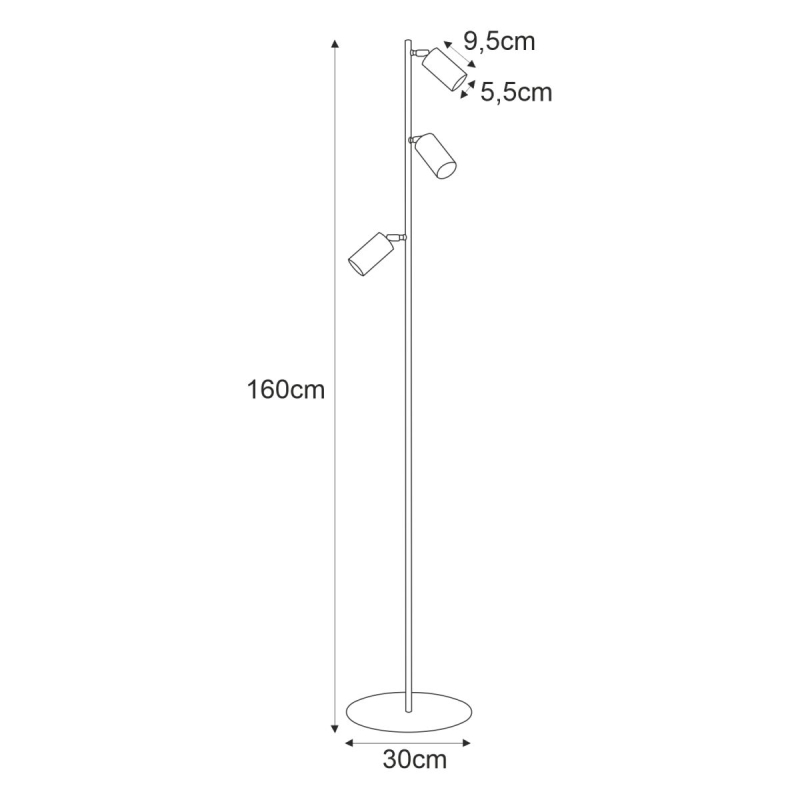 Lampa podłogowa K-5825  MATI
