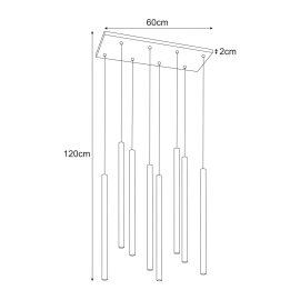 Lampa wisząca K-5837  SUNO