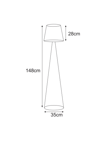 Lampa podłogowa K-5817  LIVIA