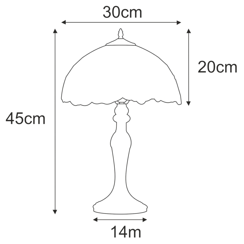 Lampka stołowa K-G12814  SUNFLOWER