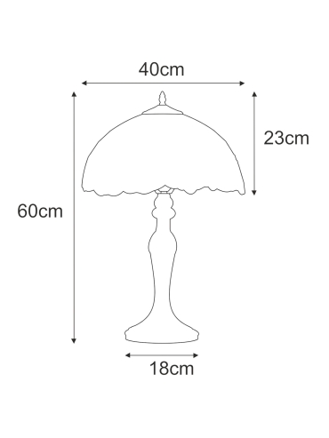 Lampka stołowa K-G16814  SUNFLOWER