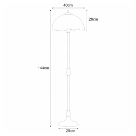 Lampa podłogowa K-F161122  WITRAŻ