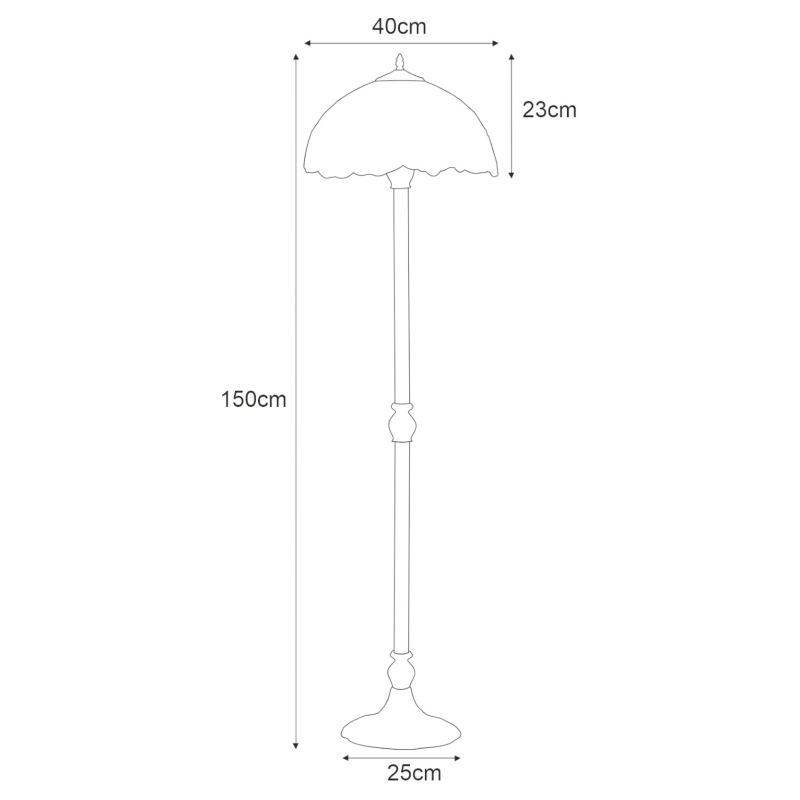 Lampa podłogowa K-F16835  ROSE