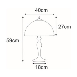Lampka stołowa / nocna K-G162208  TIFANY