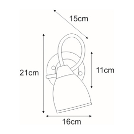 Kinkiet K-JSL-8090/1W CHR  SAMIRA