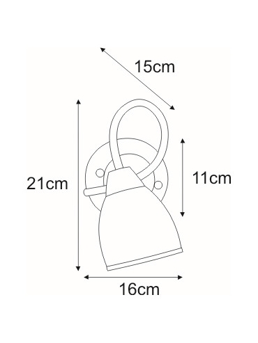 Kinkiet K-JSL-8090/1W CHR  SAMIRA