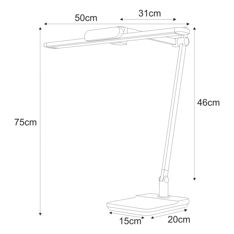Lampka biurkowa K-BL1321 GRAFIT  ARES