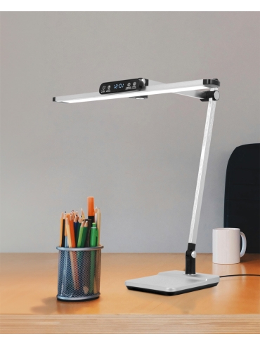 Lampka biurkowa K-BL1321 SREBRNY  ARES