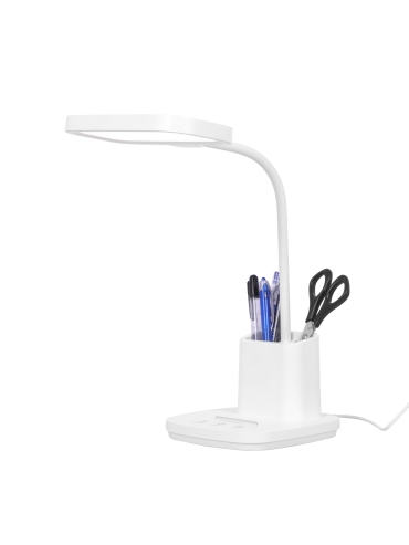 Lampka biurkowa K-BL1301 BIAŁY  TOLA