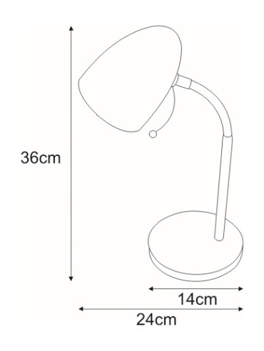 Lampka biurkowa K-MT-200 SREBRNY  KAJTEK