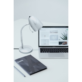Lampka biurkowa K-MT-200 SREBRNY  KAJTEK