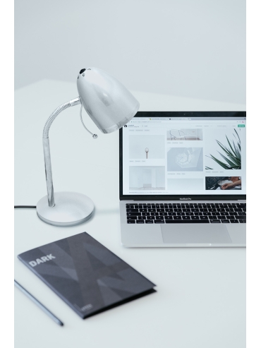 Lampka biurkowa K-MT-200 SREBRNY  KAJTEK