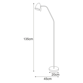 Lampa podłogowa K-MT-201 BIAŁY  KAJTEK I