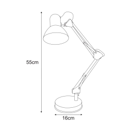Lampka biurkowa K-MT-COSMO SREBRNY  COSMO