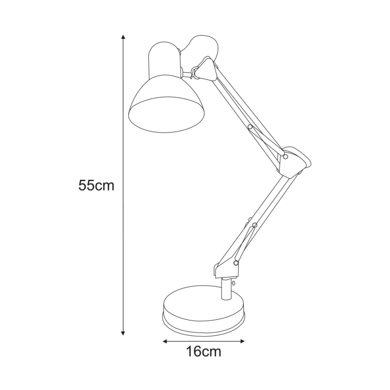 Lampka biurkowa K-MT-COSMO SREBRNY  COSMO