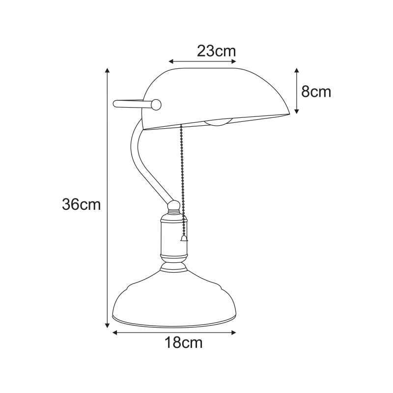 Lampka bankierska K-MT-207  BANK