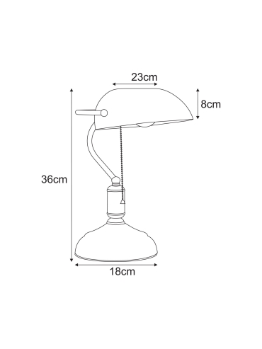 Lampka bankierska K-MT-207  BANK