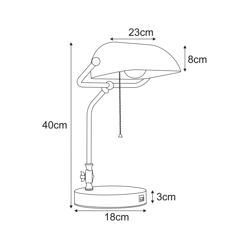 Lampka bankierska K-MT-208  BANK
