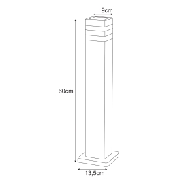 Lampa ogrodowa stojąca K-8208  TAMIZA