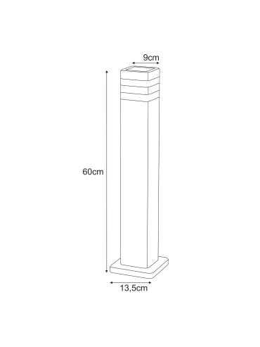 Lampa ogrodowa stojąca K-8208  TAMIZA