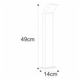 Lampa ogrodowa stojąca K-8147  VIDAR