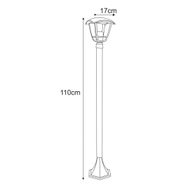 Lampa ogrodowa stojąca K-8202  NAPOLI