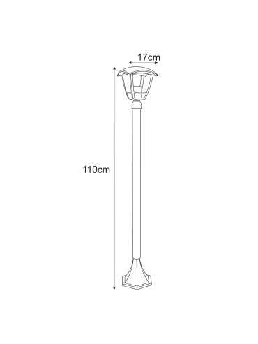 Lampa ogrodowa stojąca K-8202  NAPOLI