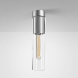 Lampa sufitowa MODERN GLASS Tube TP E27 Phase-Control natynkowy szary 40404-0000-U8-PH-16