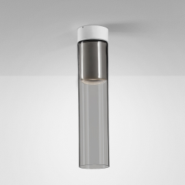 Lampa sufitowa MODERN GLASS Tube SP GU10 Phase-Control natynkowy biały struktura 40461-0000-U8-PH-13