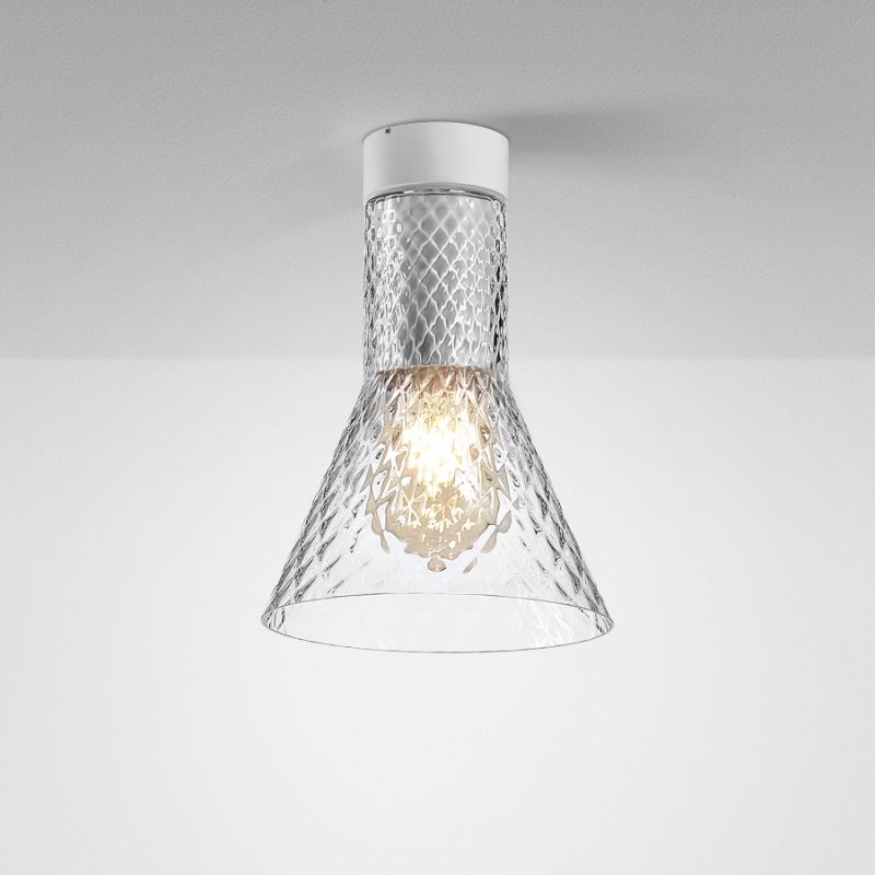 Lampa sufitowa MODERN GLASS Flared SR E27 natynkowy