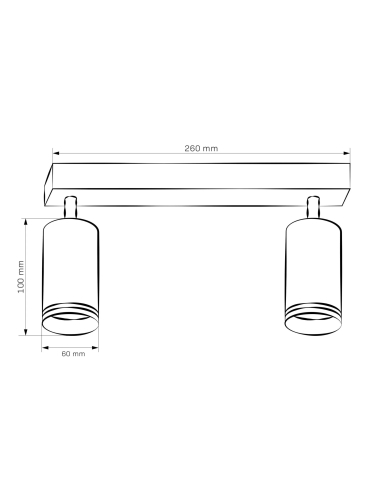 Lampa sufitowa PARIS 2 22289