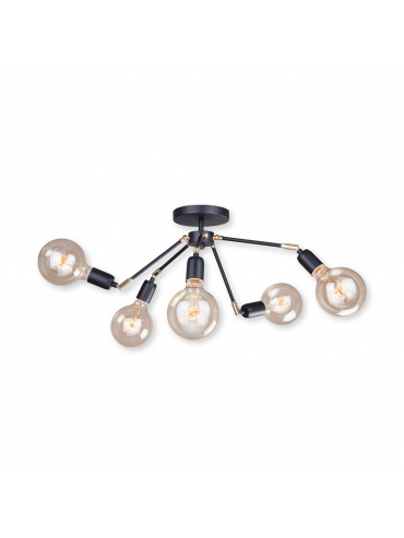 Lampa sufitowa STIK 5601PL czarna