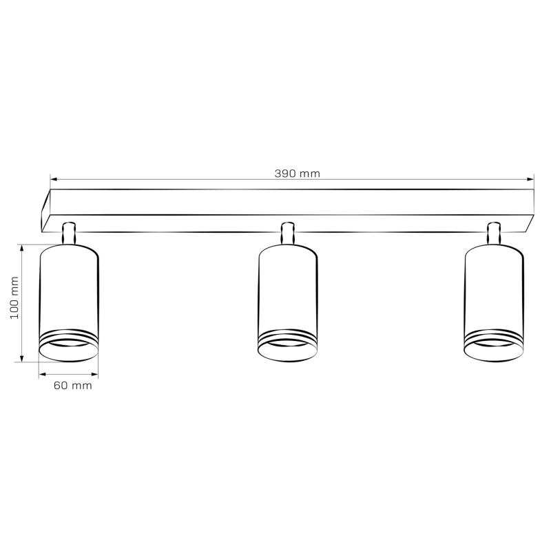 Lampa sufitowa PARIS 3 22340