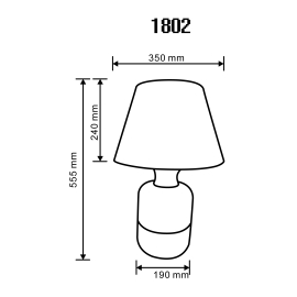 Lampa stołowa 1802