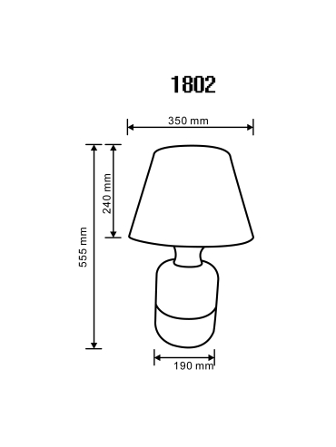 Lampa stołowa 1802