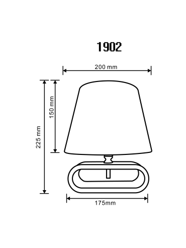 Lampa stołowa 1902