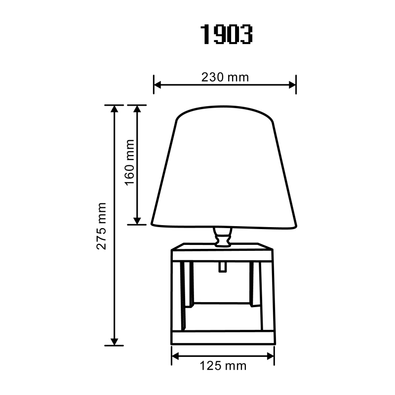 Lampa stołowa 1903