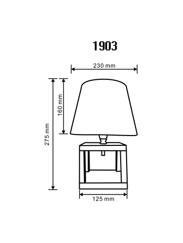 Lampa stołowa 1903