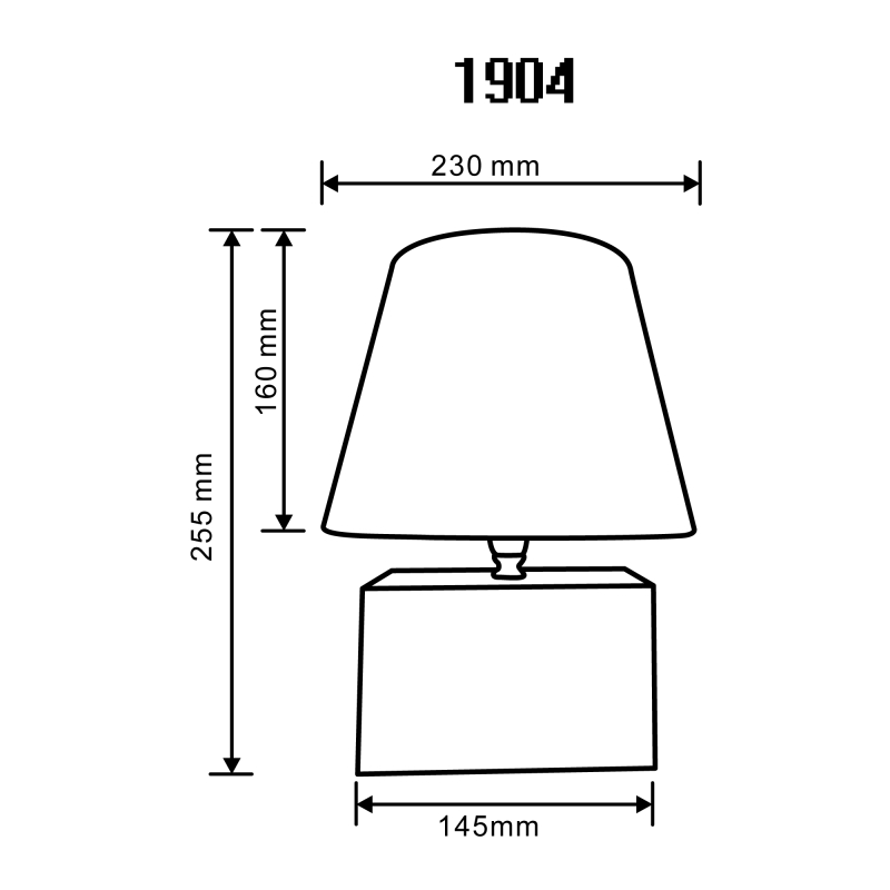 Lampa stołowa 1904