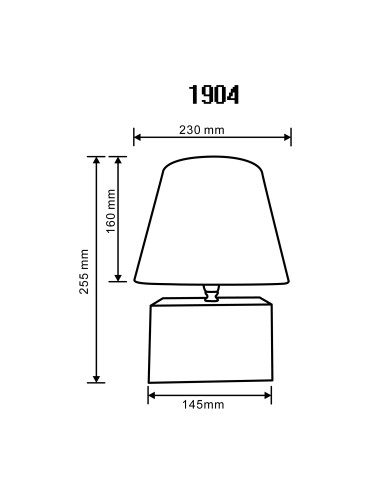 Lampa stołowa 1904