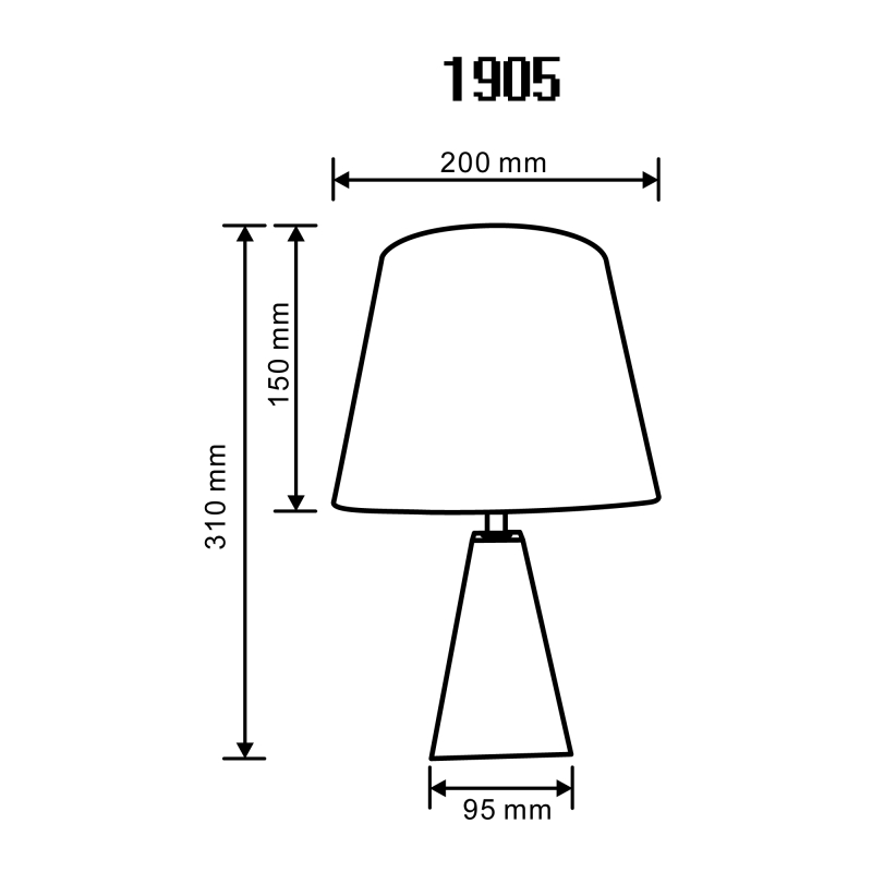 Lampa stołowa 1905
