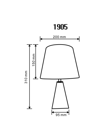 Lampa stołowa 1905