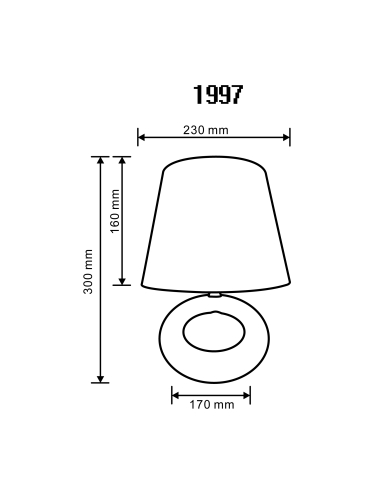 Lampa stołowa 1997