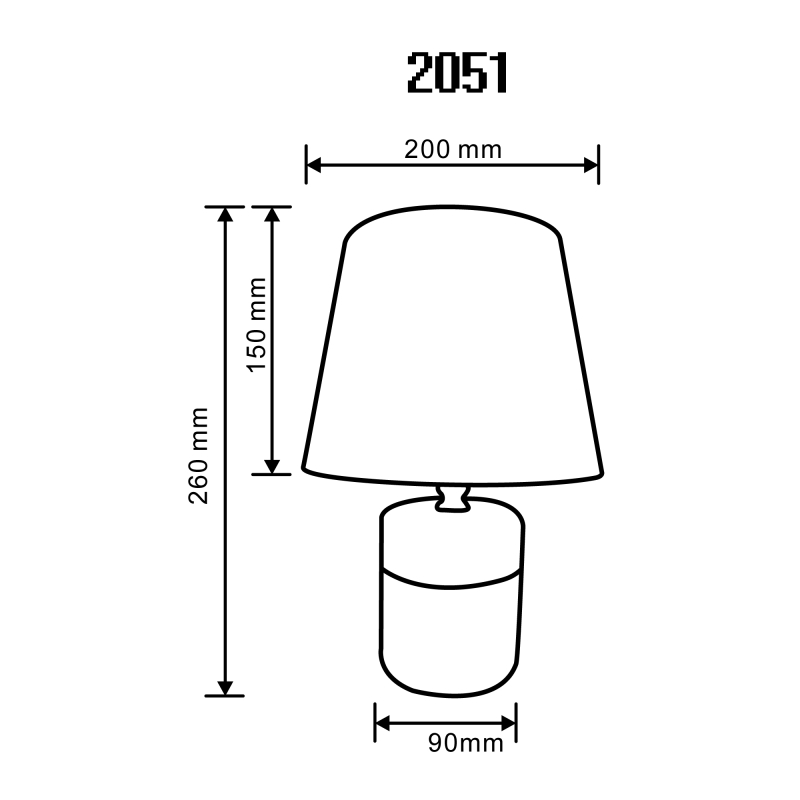 Lampa stołowa 2051