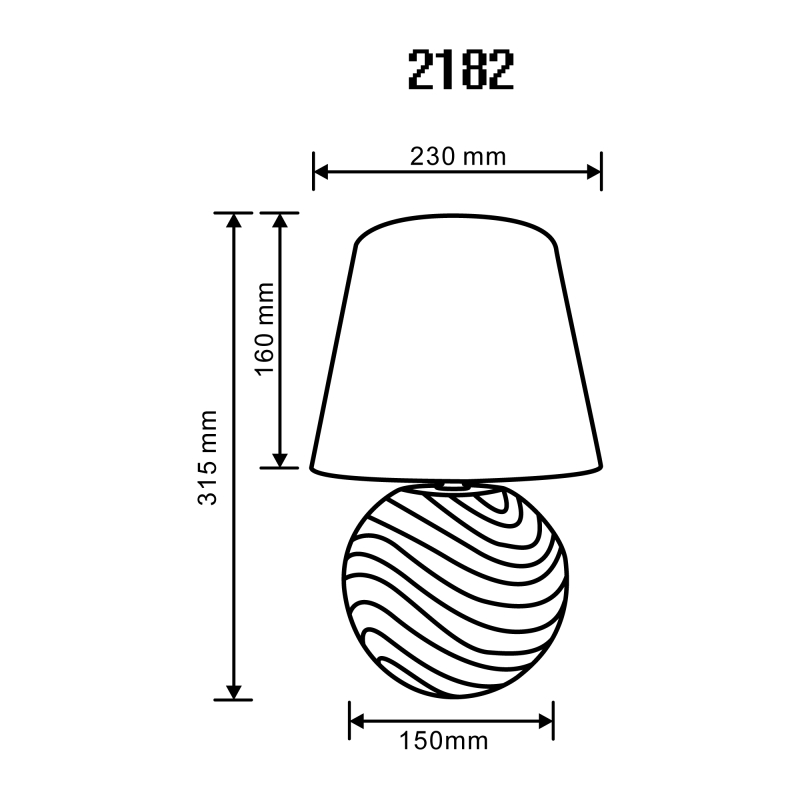 Lampa stołowa 2182