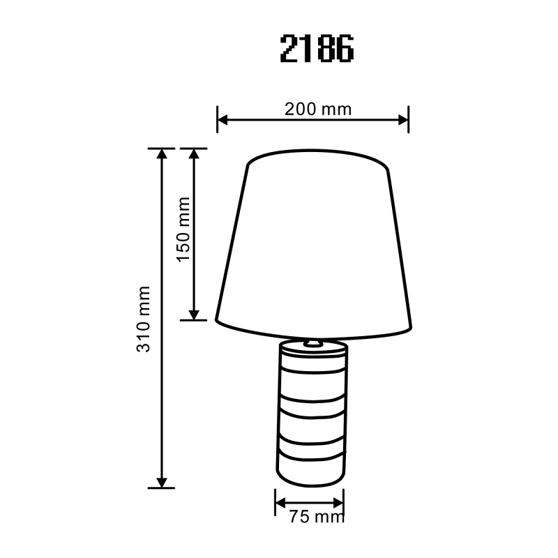 Lampa stołowa 2186